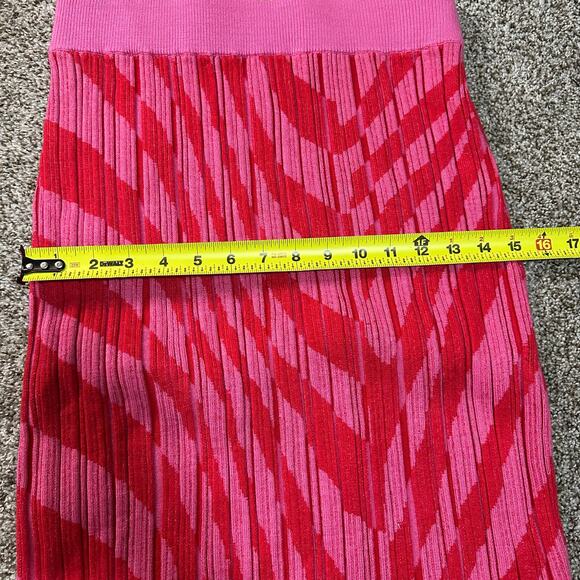 ASTR THE LABEL Women's Alana Skirt Size M In Pink & Red - Picture 9 of 12